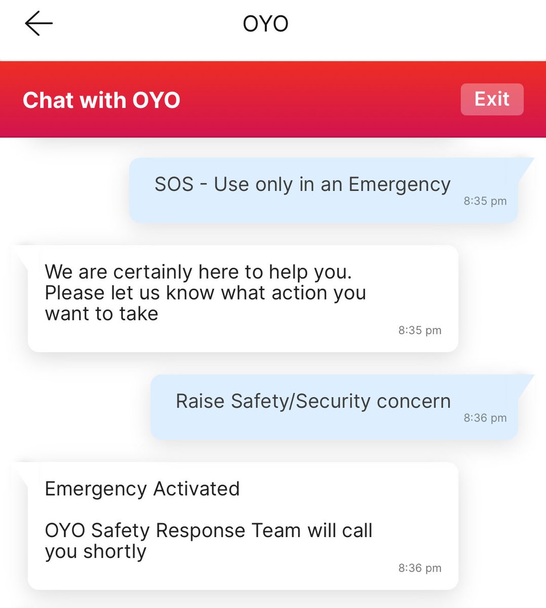 Twopoint_zero's tweet photo. @riteshagar Had a harrowing experience at @oyorooms 

Was forcefully confined by the property manager and forced to pay the booking amount to be allowed to leave. 

I reached the reception and the property was extremely dirty, so I asked to cancel the booking.

Manager refused /1 https://t.co/fwFqM3MeQY