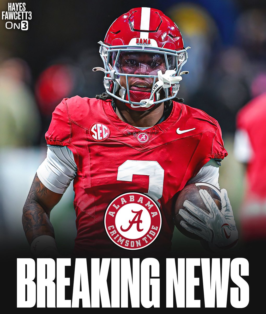 Hayesfawcett3's tweet image. BREAKING: Alabama WR Jaylen Mbakwe is entering the @TransferPortal, he tells @On3Sports

The 6’0 188 WR will have 2 years of eligibility left

Was ranked as a Five-Star Plus+ Recruit in the 2024 Class (per On3)

on3.com/transfer-porta…