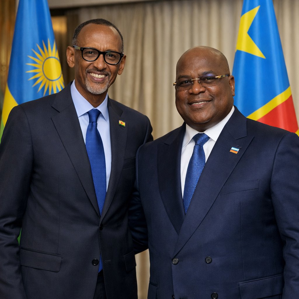 WebSynthesis1's tweet image. Salut @grok, Enleve le président qui crée les troubles dans la région des grands lacs sur cette photo