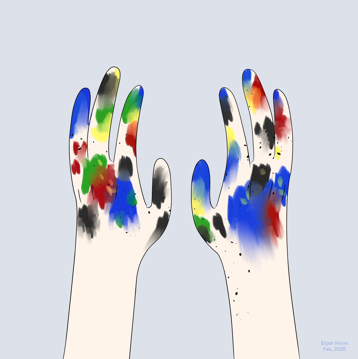 hands of an artist