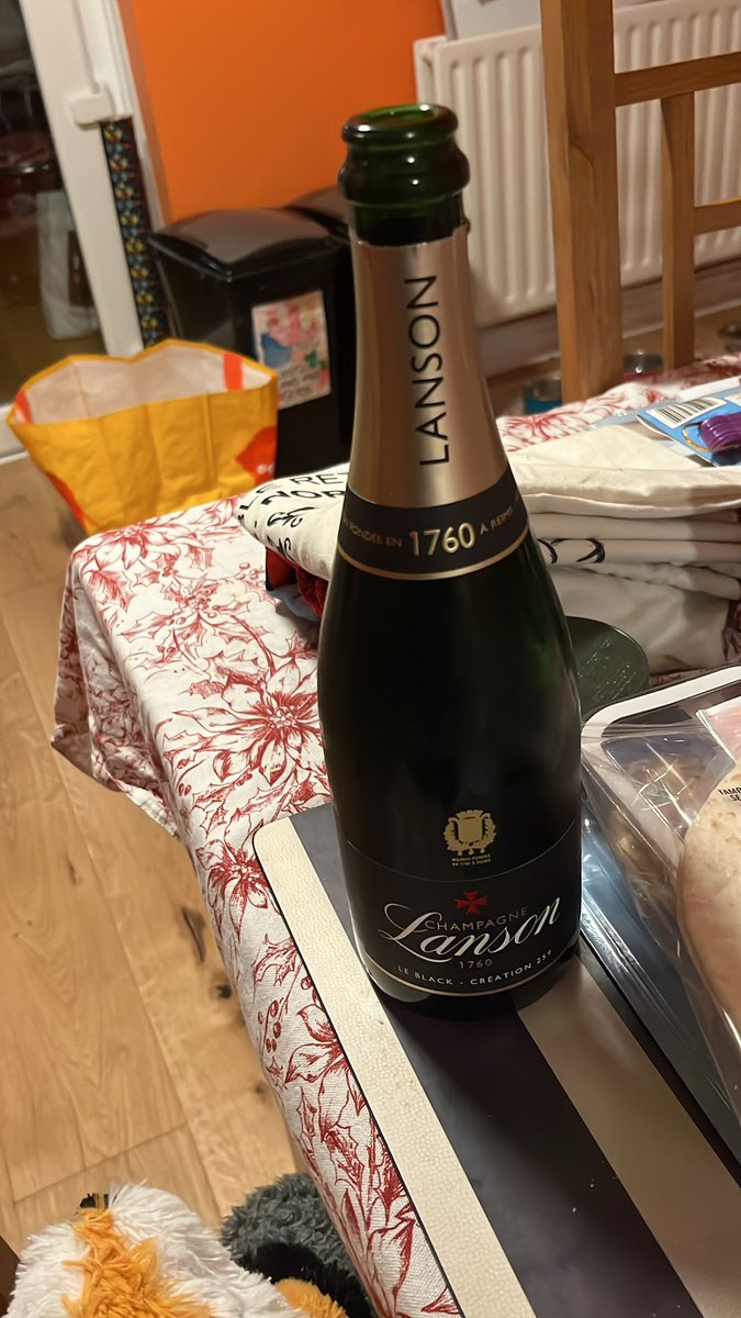 DebbieChaston's tweet photo. @sainsburys we got some champagne from you, opened it today (I was too tired to stay up on New Year’s) and it’s not tasting right. It’s the same champagne we get for special occasions so we know it’s not a preference thing. How do we go about getting a refund please? https://t.co/aq4079E8bi