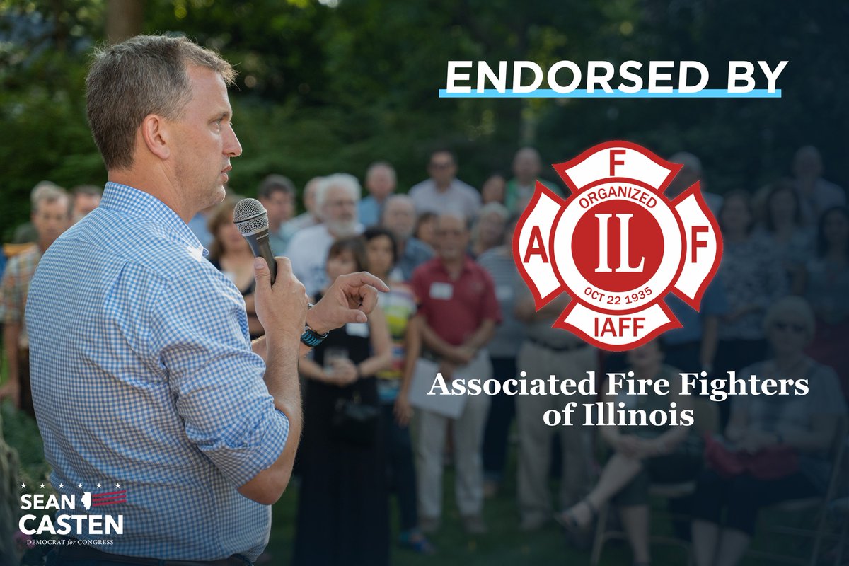 NEWS: Sean has been endorsed by the Associated Fire Fighters of Illinois!

In Congress, Sean has fought and delivered for organized labor to bring better workplace conditions and stronger wage protection.