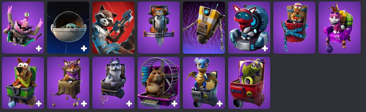 FNGGUpdates's tweet image. These are all the pets that will be available as sidekicks in the future.

which ones do you own and which ones do you wanne see next.

I myself am excited to see The Child (grogu) as a sidekick

All pets: fortnite.gg/cosmetics?tag=…
All sidekicks: fortnite.gg/cosmetics?type…