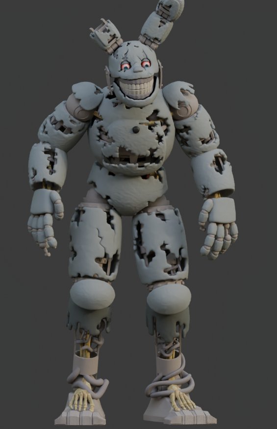 Make springtrap drawn by my friend.
Referenced Torres' old model.
#3d #fnaf #blender #fnaf3