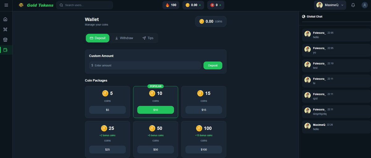 Gold Tokens tweet media