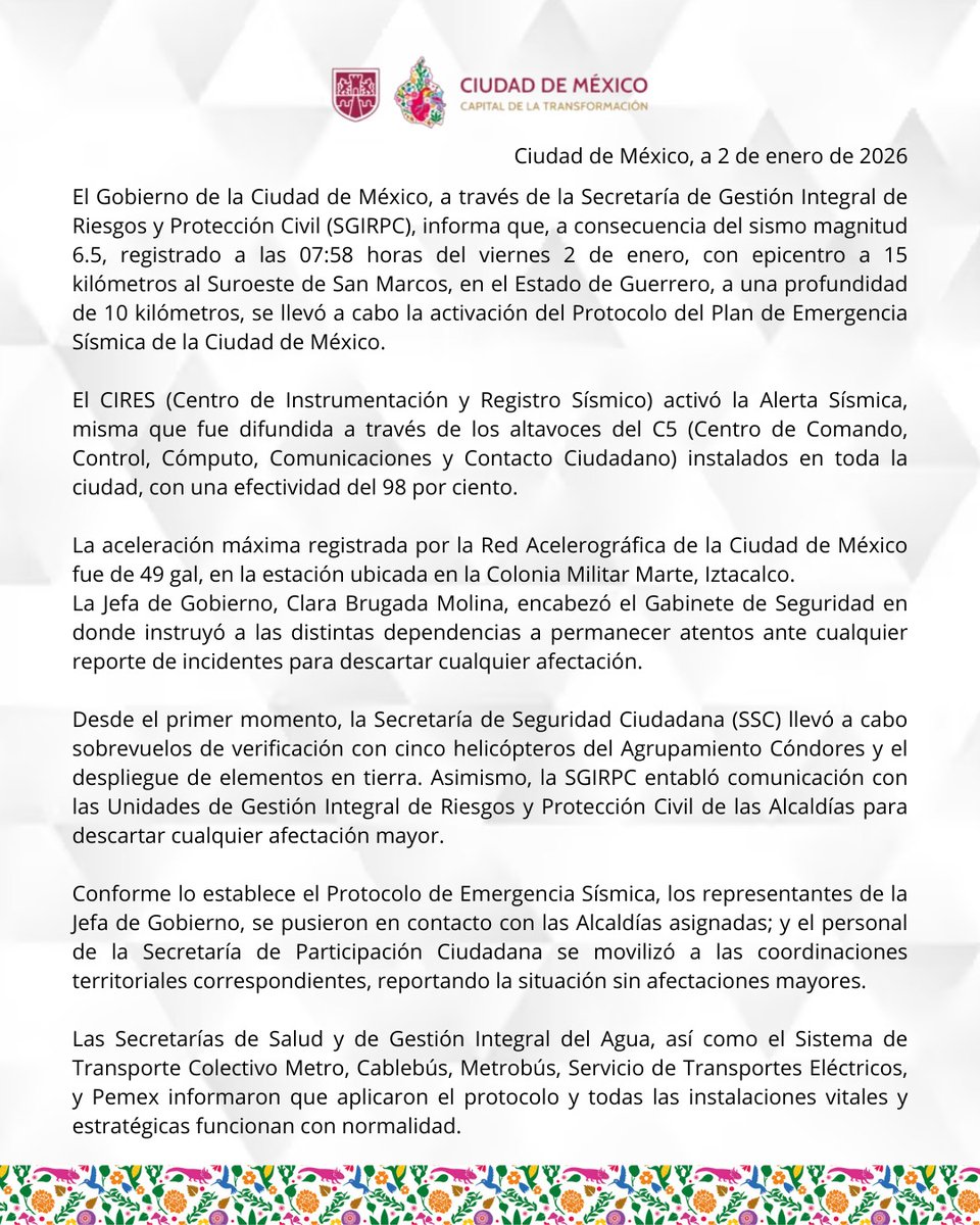 Clara Brugada Molina tweet media