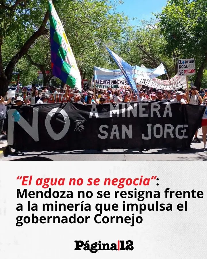 Nunca nos resignaremos. Jamás nos vamos a rendir. Somos la clase trabajadora que nace y crece con el Agua 💧 
#ElAguaDeMendozaNoSeNegocia