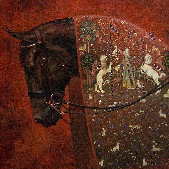 _ArtMuseum's tweet image. The Red Tapestry, by Jaime Corum