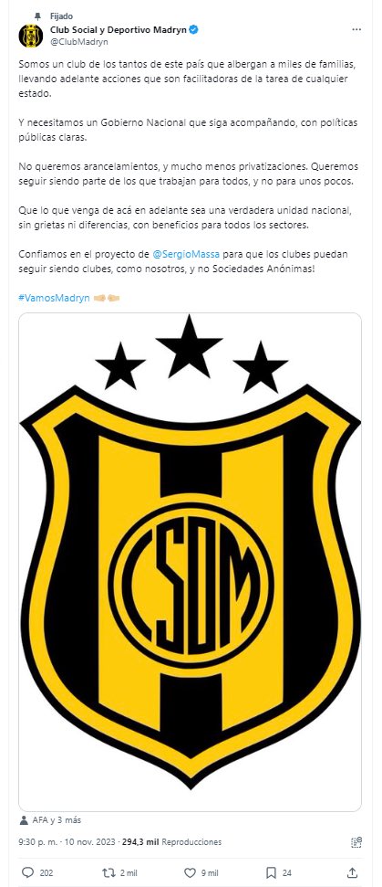 Ahora cierra por todos lados que los clubes fueron obligados a bancar al turbio de Massa en el balotaje. Mamita, nos afanaban a 200 manos en nuestra cara y nosotros como si nada.

Les va a volver todo.