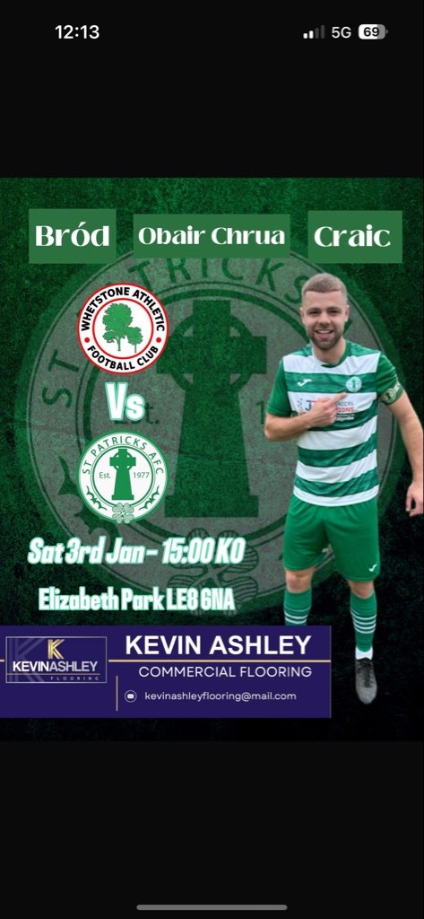 St Patrick’s AFC tweet media