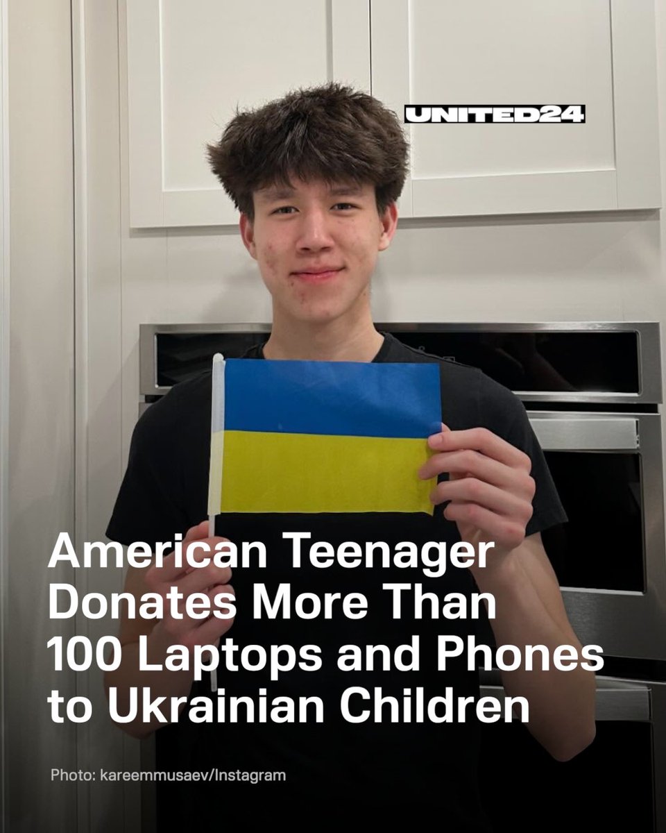 Ukraine is grateful for all of the allies, friends, and volunteers supporting us through these dark times. One such person is Kareem from the USA who, with the help of his parents, organized a donation of more than 100 laptops and phones for Ukrainian children.  

We are grateful