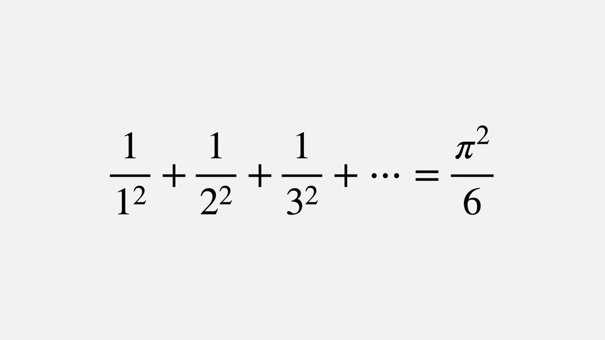 fermatslibrary's tweet photo. Newton, Leibniz, and Jakob Bernoulli all tried and failed to solve this series. The answer π²/6 only came in 1734, when a 27-year-old Euler solved it. https://t.co/ZVveIThZRt