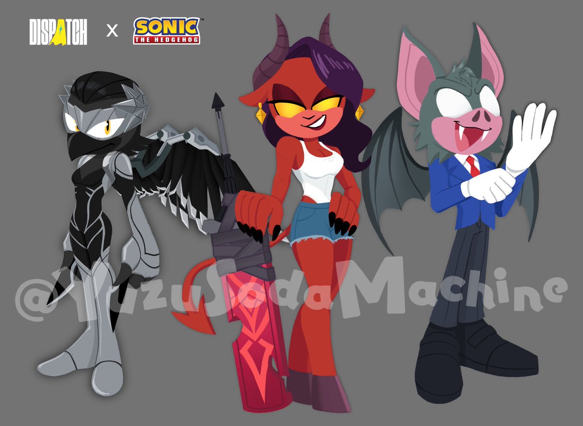 yuzusodamachine's tweet image. dispatch x sonic part 3 ✨