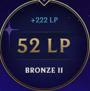 Lymrick_'s tweet photo. Holy LP gain went from bottom of iron to b2 off one game https://t.co/cRCnY4BEJr
