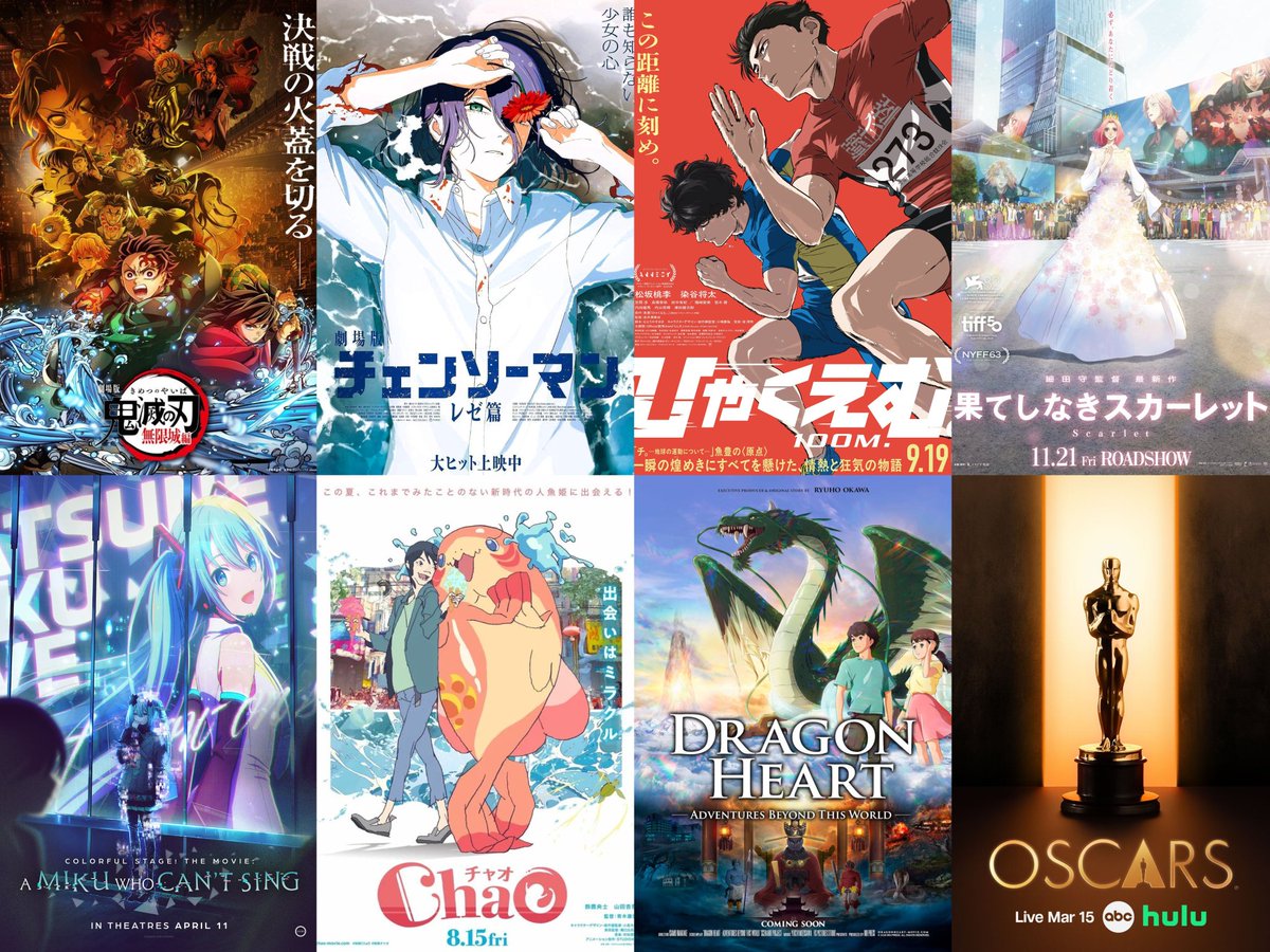 The Oscars 2026 Officially Premiere March 15th on ABC and Hulu!

7 Anime Movies are currently eligible to be Nominated for the 'Best Animated Feature' Category