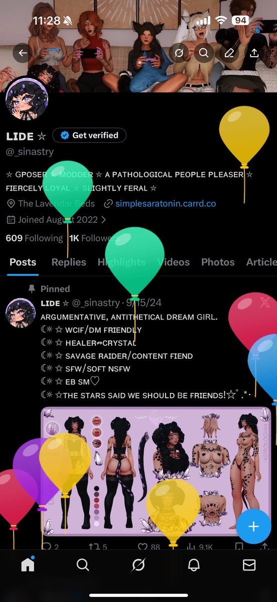 _sinastry's tweet image. Balloons