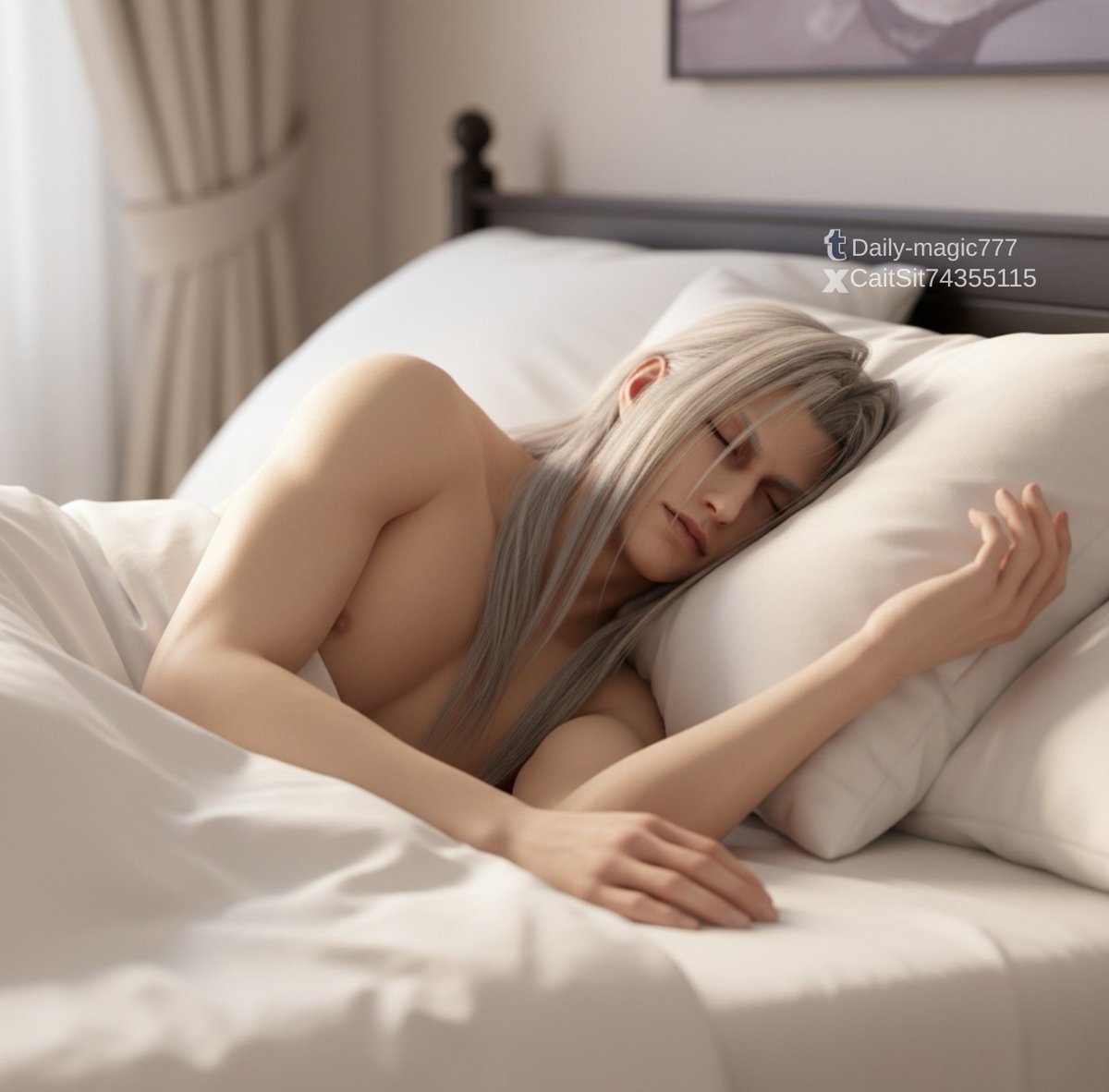 CaitSit74355115's tweet photo. It's time to rest 🥱 #Sephiroth #sephy #FF7R #FF7 https://t.co/958VRrJkbd