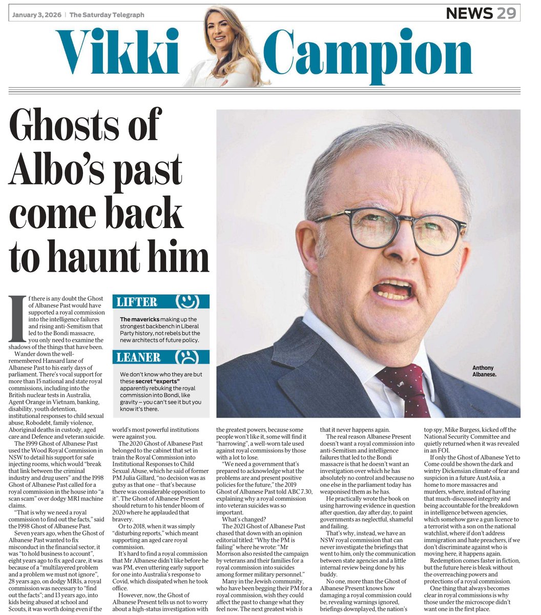 Good morning 🐨🐨

Albo  has  nothing  political to  gain  from  a  royal  commission happening ‼️

But  will  be  harmed  by  one  happening ‼️

#Auspol