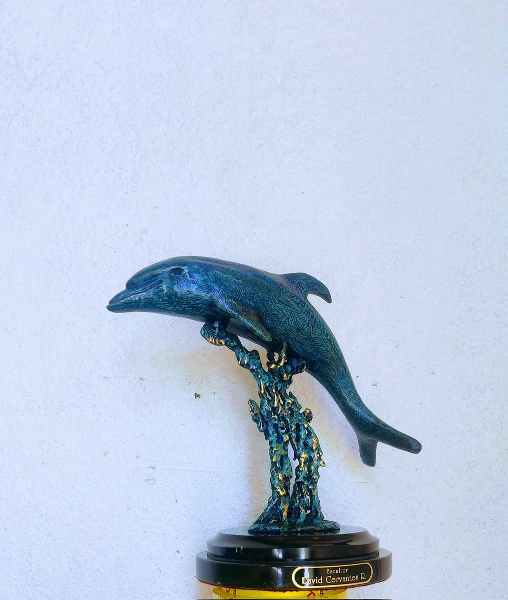 CervntesDavid's tweet photo. Escultura Delfin material en bronce símbolo nacional bronce ✅️🇲🇽🇲🇽✨️🎇🎇 https://t.co/fTZiCrkMMz