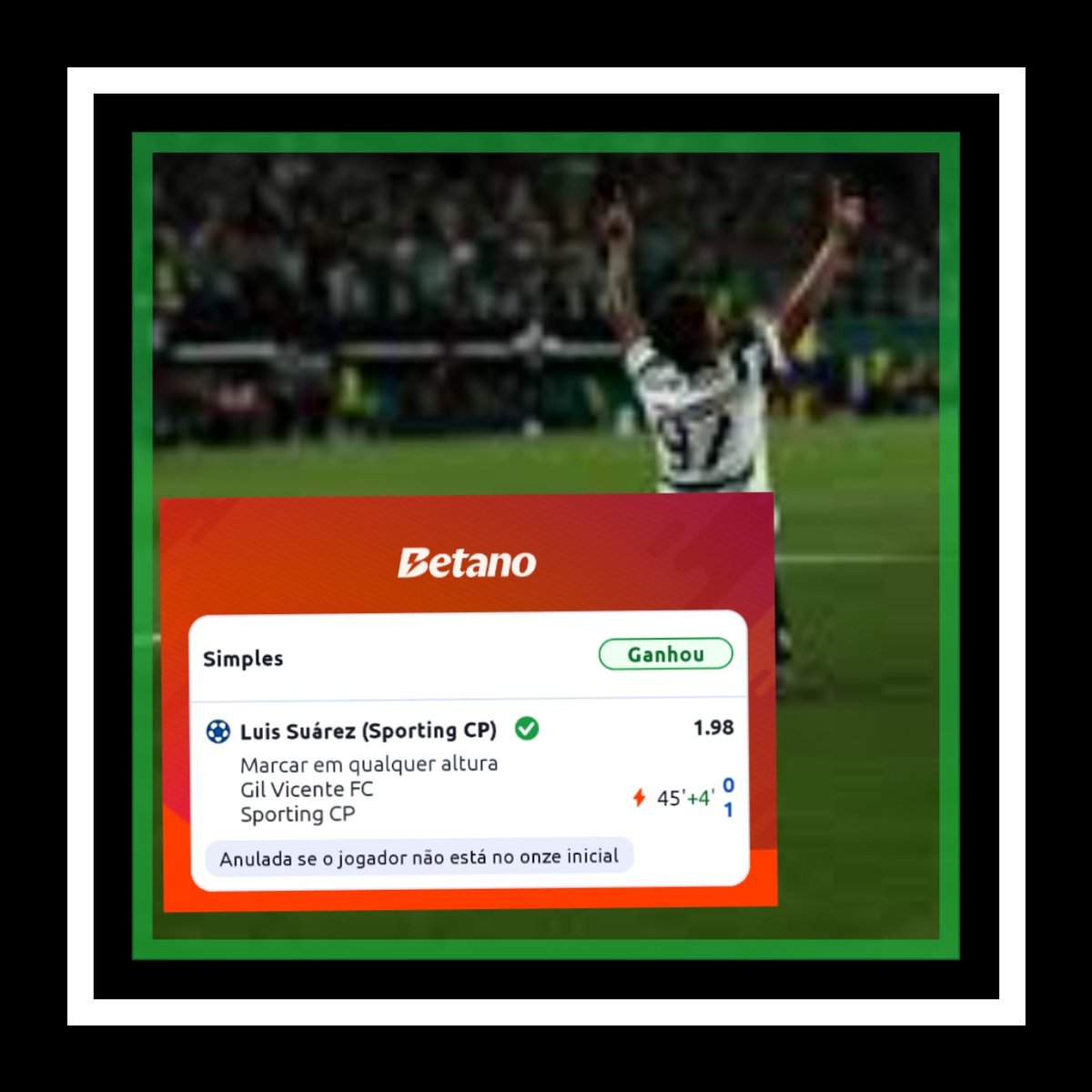 Mais uma do menino Luís Suarez! Golo! ⚽✅💲

#SportingCP #luissuarez