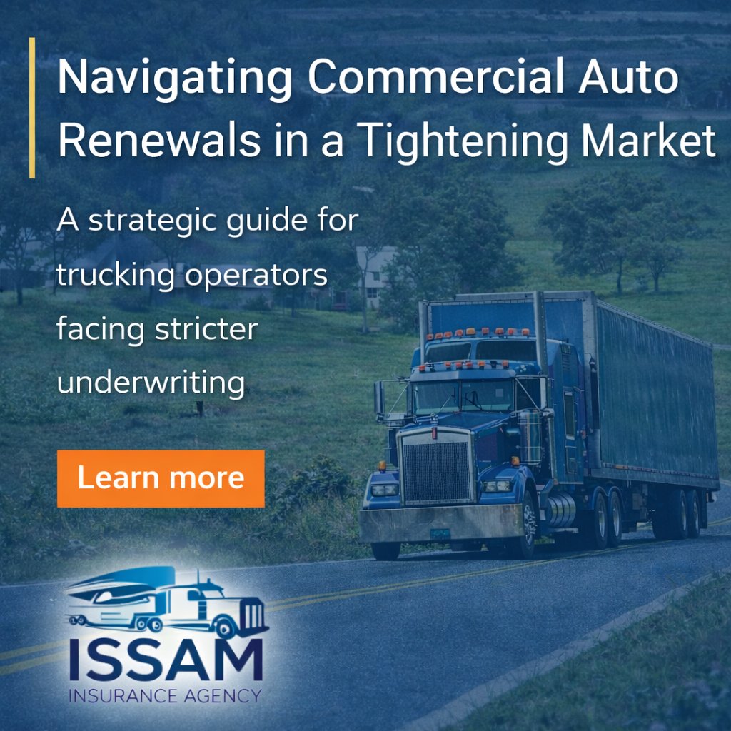 IssamAgency's tweet image. Trucking operators are facing stricter underwriting and less flexibility at renewal. Preparation and positioning matter more than ever. bit.ly/3YRDAom