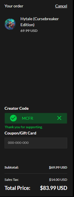 Enfin !! J'ai précommandé #Hytale !! avec le code #HytalePartner [ MCFR ] de <a href="/FrMinecraft/">Minecraft.fr - Communauté de Fans</a> 

J'ai hâte de commencer cette aventure !! Merci <a href="/Simon_Hypixel/">Simon</a> !🔥