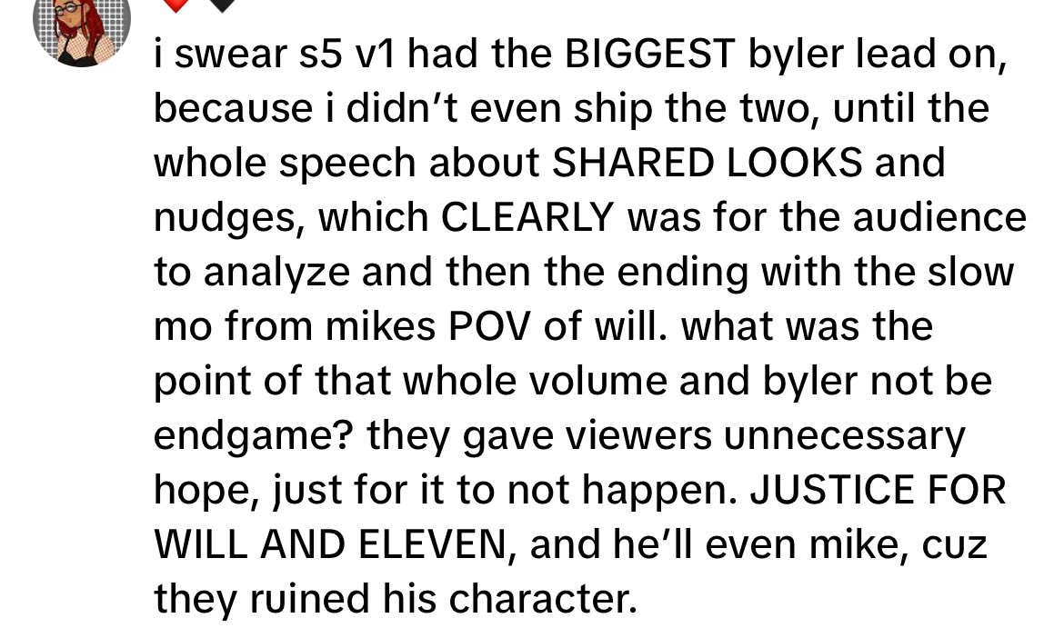 this comment right here. like there were people shipping byler who had never even considered it before after v1. what happened between v1 and v2&amp;3😭