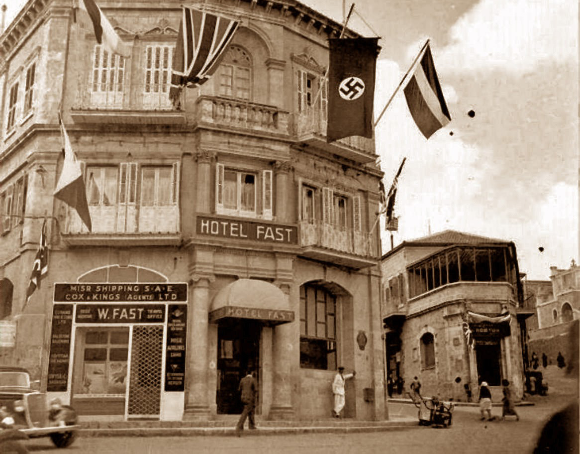 robertsepehr's tweet photo. @JDVance @sarahcstock Are Nazi flags flying in Jerusalem in the 1930's also antisemitic, or should I just keep this sort of thing secret for another decade until people are ready for a real conversation on true actual history? https://t.co/zTogdm0KEM