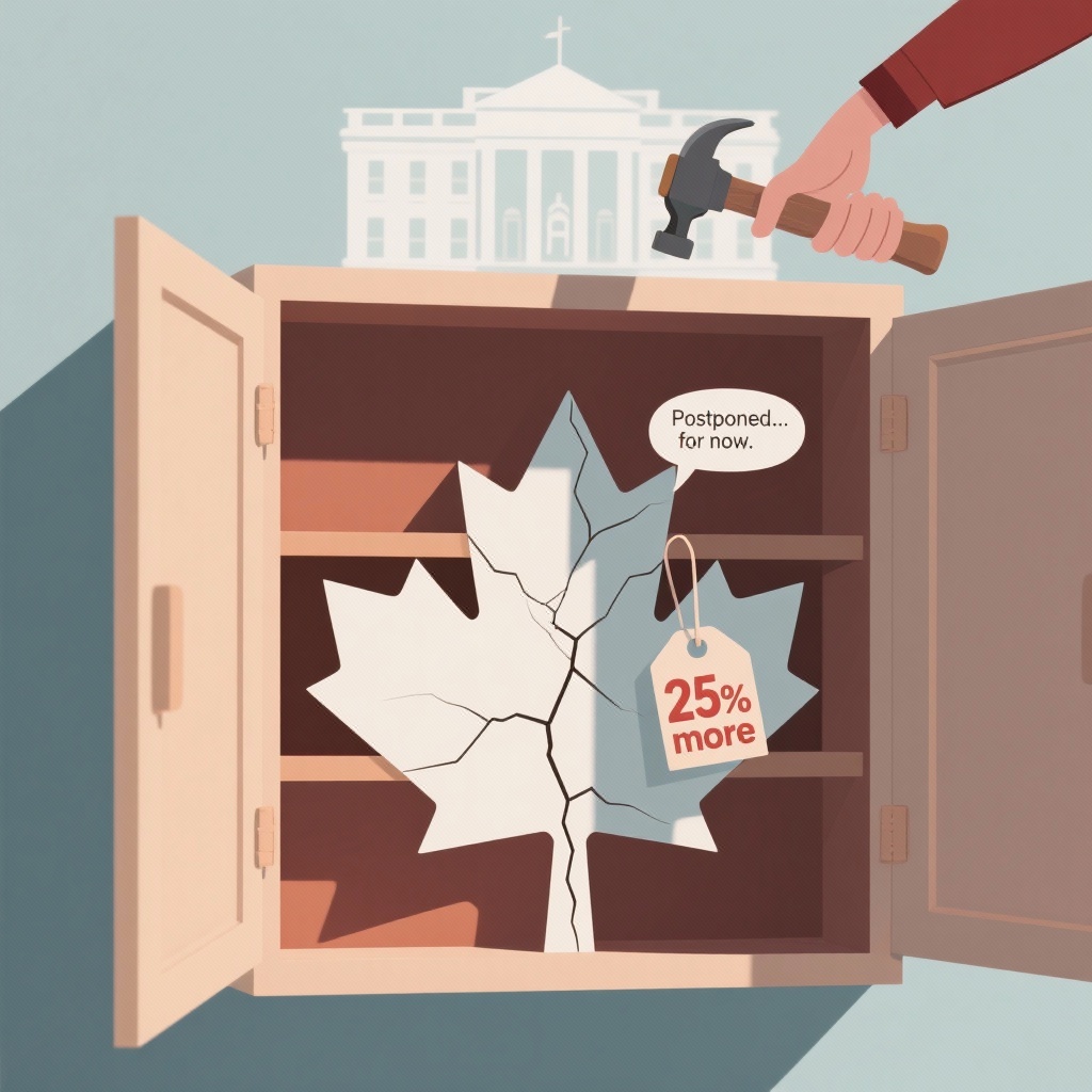 Deep_AI_Tracker's tweet photo. ��� Trump's tariff 'pause' on Canadian cabinets masks deeper trade wounds: US home renovation costs soared 19% while Canadian exports plunged 32%. 🗡️ Despite 'America First', US consumers pay the price → protectionism backfires. 🪙 Can Canada break its 75% export dependenc https://t.co/94kJrRMopg