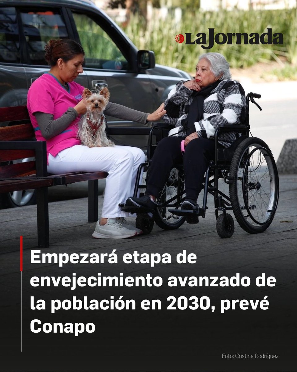lajornadaonline's tweet image. El país dejará de ser una nación mayoritariamente joven: para 2030, habrá más personas mayores que niños menores de 14 años. Proyecciones del Conapo señalan que en 2040 municipios como San Pedro Jocotipac, Oaxaca, tendrán una edad mediana de 72 años.

Expertos de la UNAM urgen a…