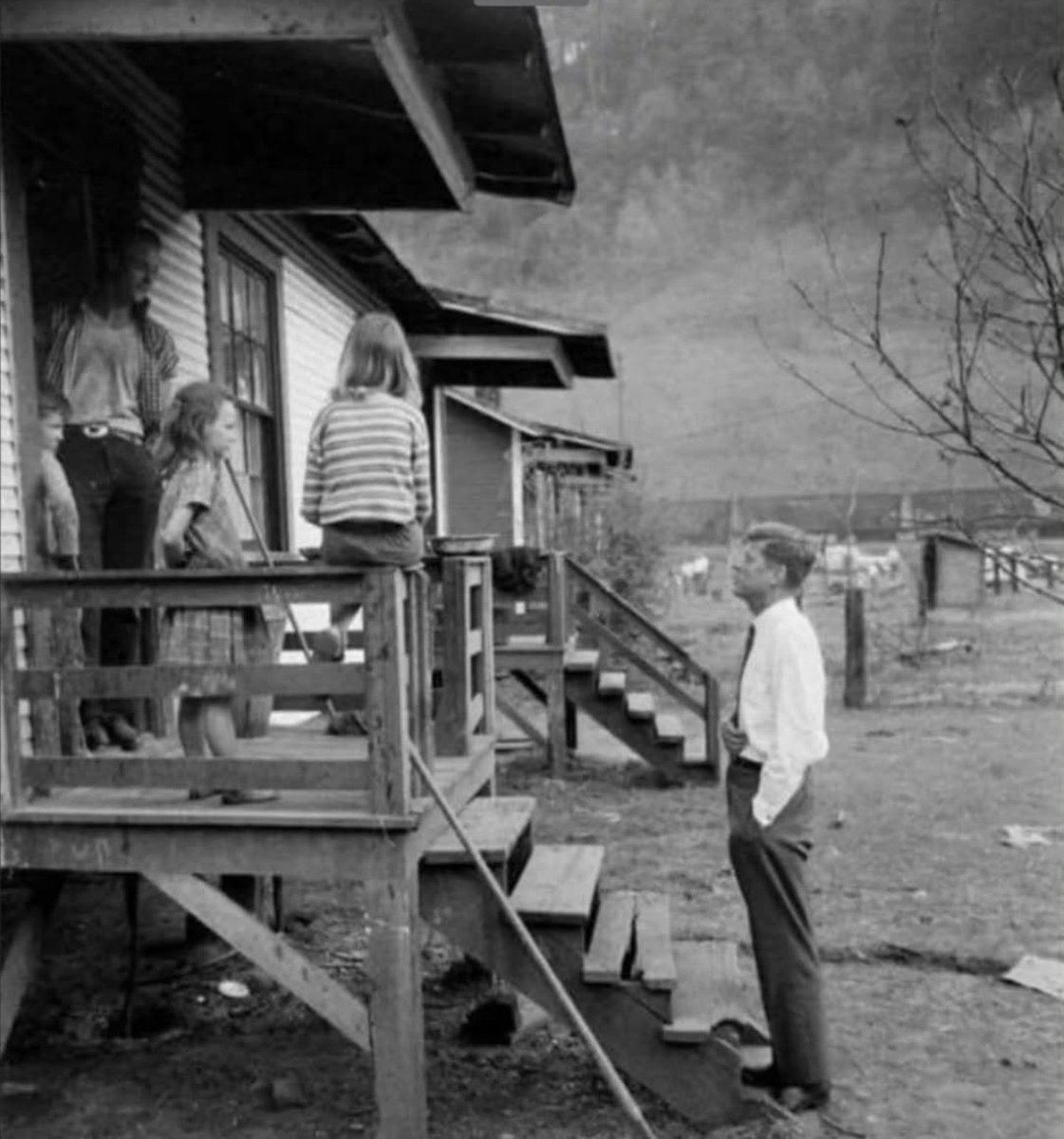 historyinmemes's tweet photo. JFK going door-to-door on the campaign trail in West Virginia, 1960. https://t.co/5TPBORudkw