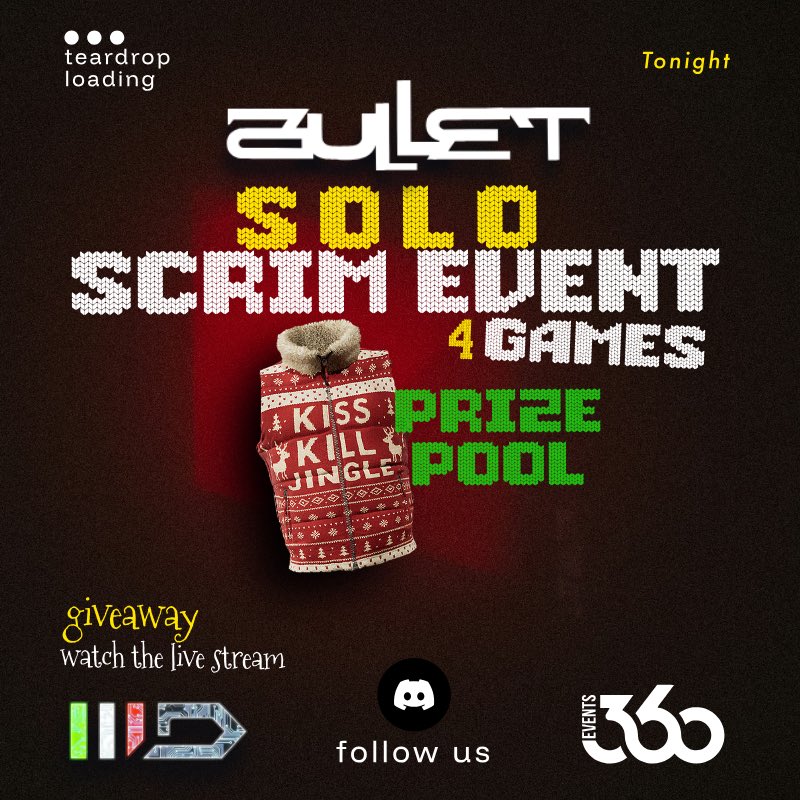 Scrim only, by invitation only.
Tonight at 9:00 p.m.
Bullet Channel
<a href="/Bullet_IIID/">Bullet IIID</a> <a href="/AleksaFlamingo/">Aleksa Flamingo 🦩</a> <a href="/playoffthegrid/">Off The Grid</a>