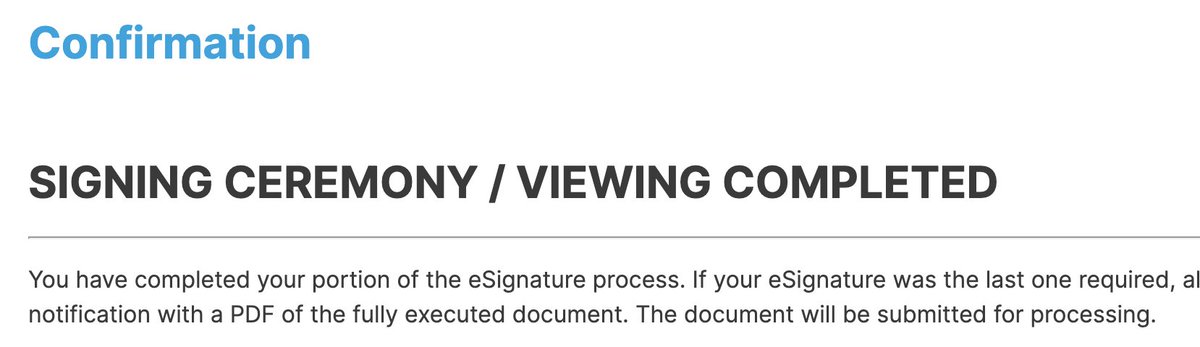 This is funny language! I had a signing ceremony while opening a bank account. I will bring out the sage now :)