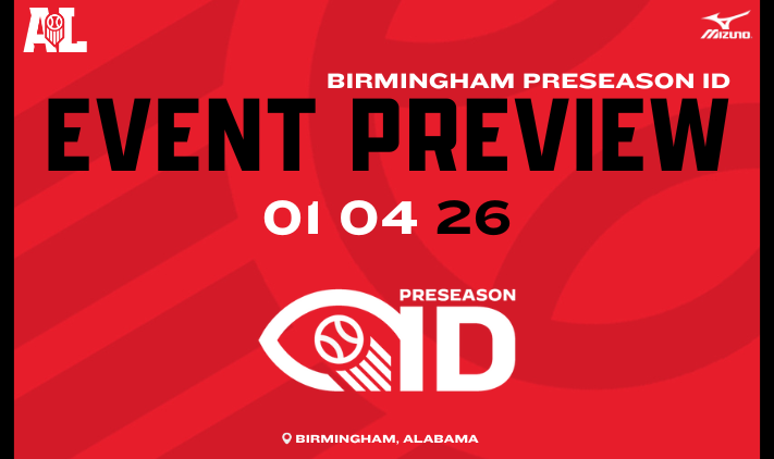 PrepBaseballAL's tweet photo. #𝐁𝐡𝐚𝐦𝐈𝐃𝟐𝟔: 𝐄𝐯𝐞𝐧𝐭 𝐏𝐫𝐞𝐯𝐢𝐞𝐰 📝

The Birmingham Preseason ID is set for Sunday, January 4th, 2026 at StrongBox Indoor Facility in Birmingham, AL.

Learn more about Sunday's event below. ⤵️

🔗: https://t.co/27ThwP7yzK || @PrepBaseball https://t.co/givfjzFrJ6