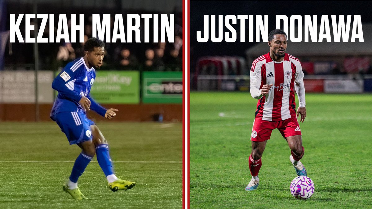 🤝 We're delighted to announce the signing of Justin Donawa from Brackley Town and the loan signing of Keziah Martin from Buxton until the end of the season. 

Great to have you both at the Street 👊
herefordfc.co.uk/2026/01/news-b…
#COYW | #OurCity