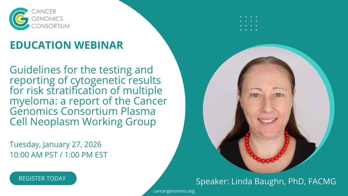 Cancer Genomics Consortium (CGC) tweet media