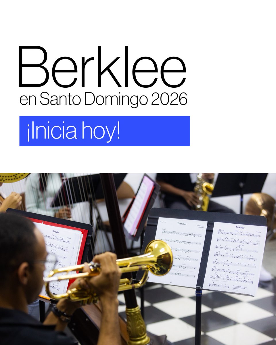 Hoy inicia #BerkleeEnSantoDomingo 2026, una iniciativa que reafirma nuestro compromiso con la educación, la música y la formación de jóvenes dominicanos a través de experiencias académicas especializadas. 🎶