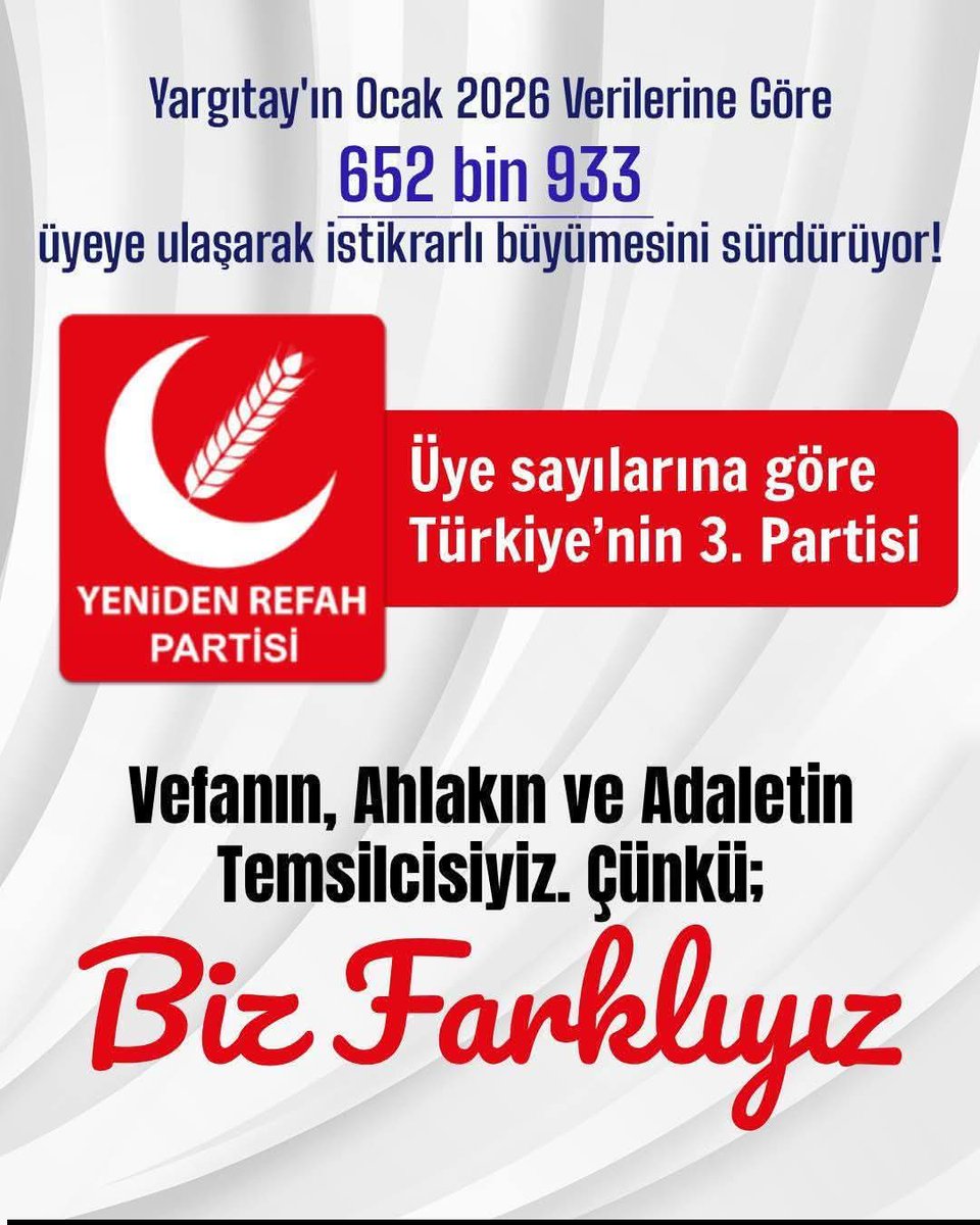 ibrahimstn63409's tweet photo. “Surda bir gedik açtık; mukaddes mi mukaddes!
Ey kahpe rüzgâr; artık ne yandan esersen es!”

 Türkiye'de 3. Büyük Siyasi Partisi olarak İktidarın tek alternatifi, bu aziz milletin umudu, Yeniden Refah Partisi 

#HilalinEmrindeHakikatinİzinde
#İşBaşaDüştü https://t.co/C8zNddTXTk