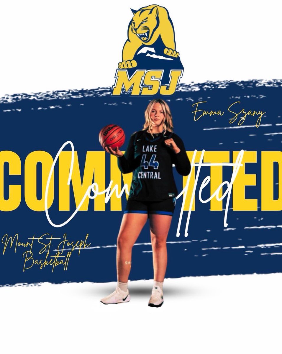 szany_emma26's tweet image. Beyond blessed to announce my commitment to further my academic and athletic career at MSJ!  Thank you to Coach E and Coach Shane for this incredible opportunity. I’m ready to get to work! 100% Committed. @LCIndians @LakeCentralGBB @cityelitebb @CoachElston33 @MSJ_WomensHoops