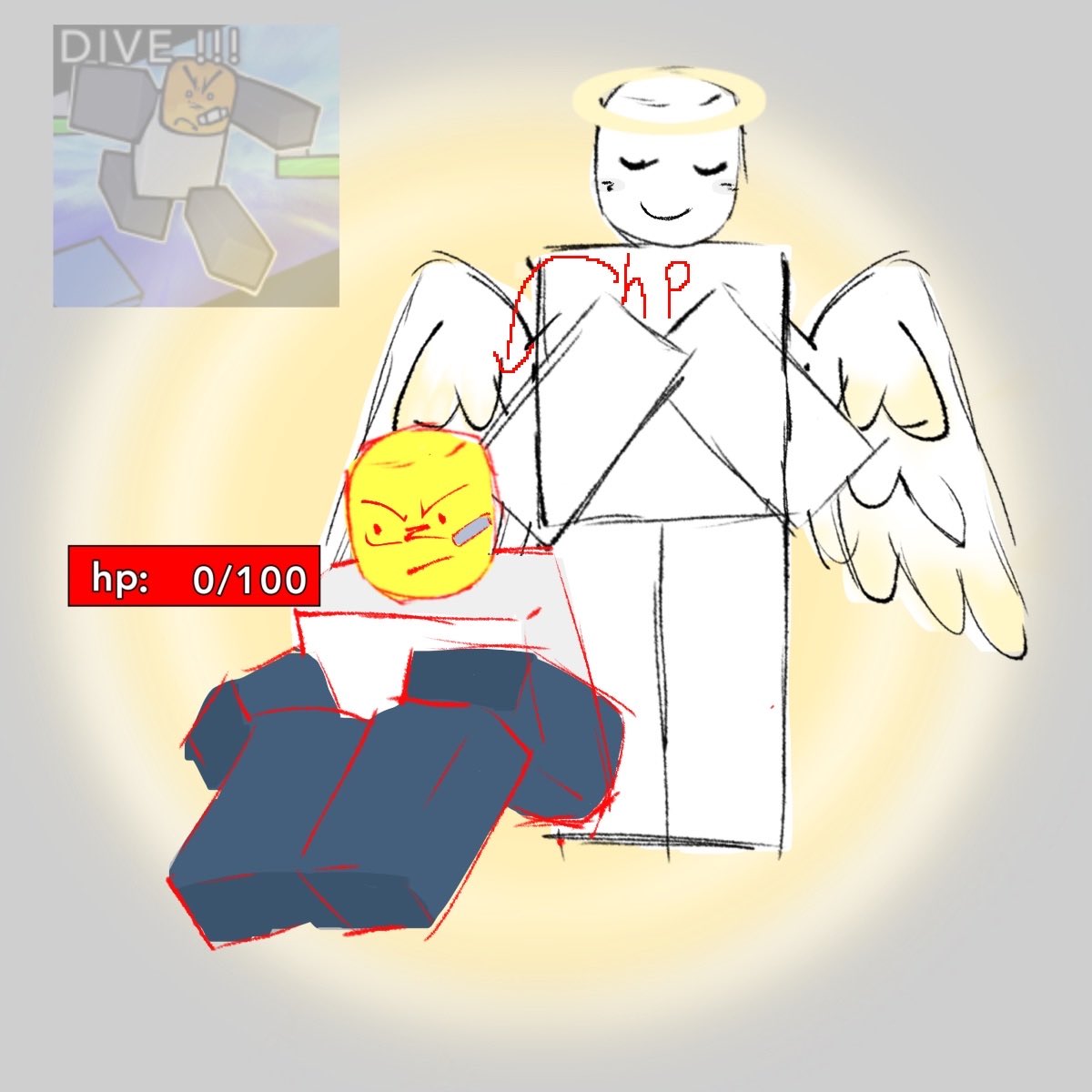 B3TTYYYYFR's tweet photo. Dive is a fun game and momentarily dragged me out of my artblock 🌝 https://t.co/26KIk2iJgX