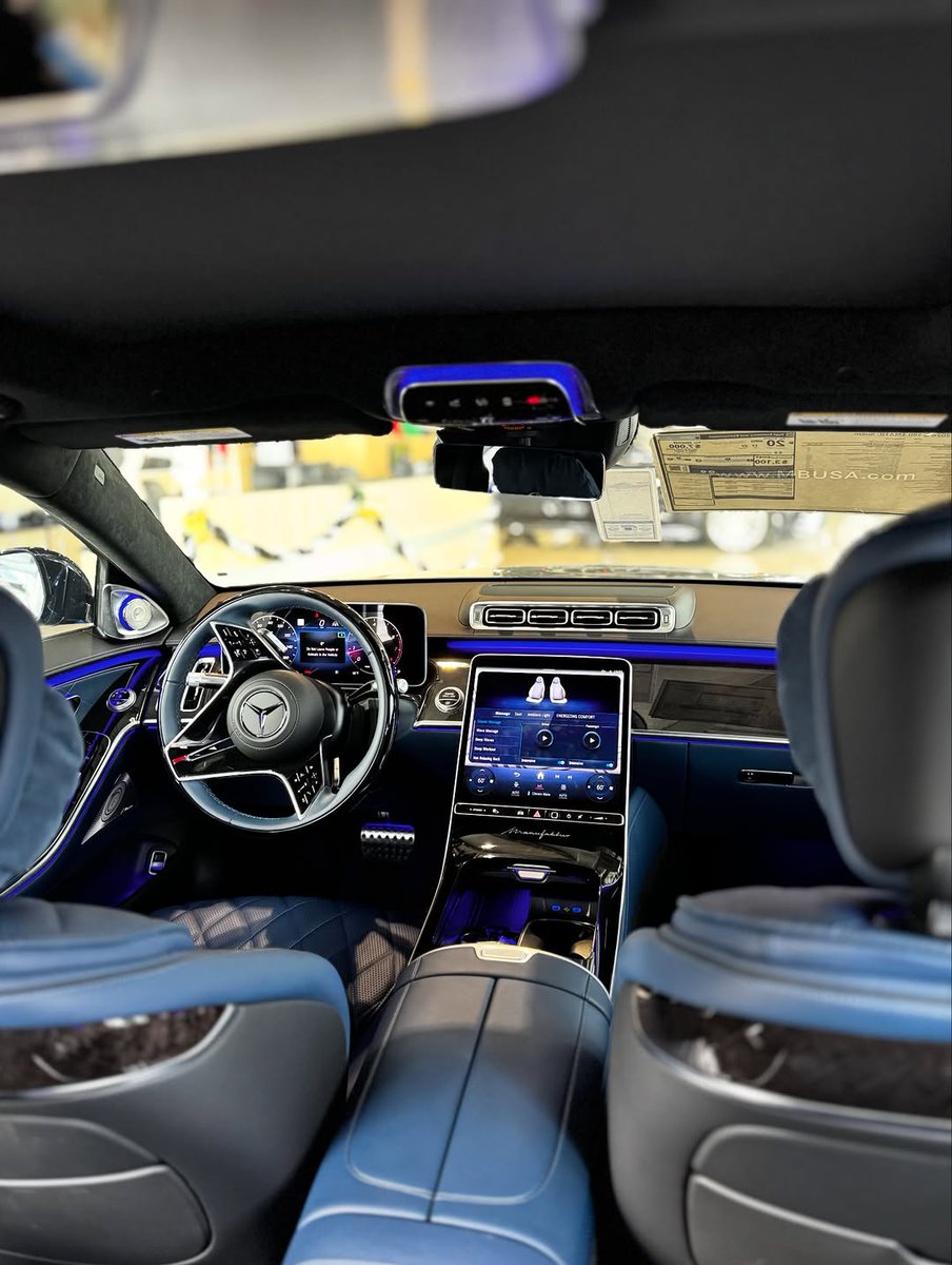 LuxuryMercedes's tweet image. 2026 S580 With yacht blue manufactur interior
