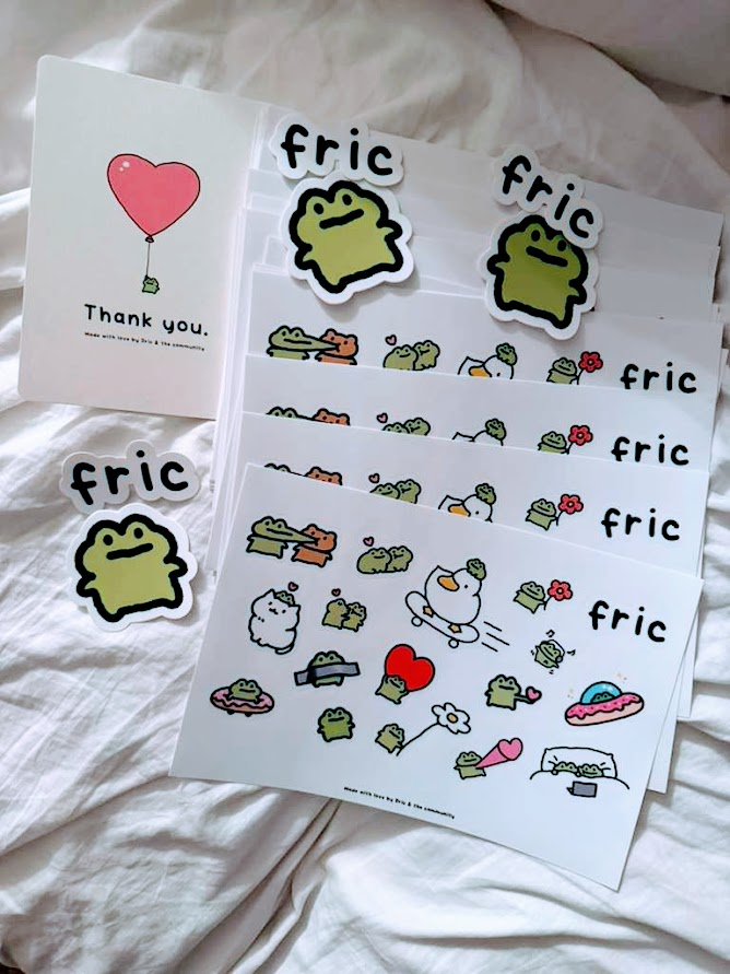 $fric stickers back in stock, grab yours! might get sold out soon again