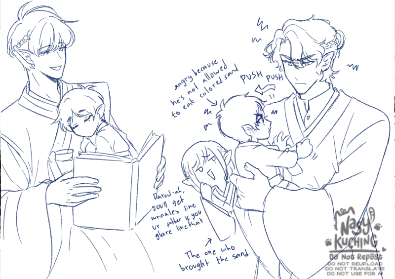 He's pregnant with Dareul (my JD's OC love child)