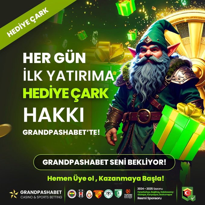 📢 En Güvenilir Bahis Sitesi #Grandpashabet'ten

✅Grandpashabet 👉cutt.ly/RtwJxmlz

⏱️En Hızlı Finansal İşlemler ve Daha Fazlası

#youwin #tipobet #casibom #1win