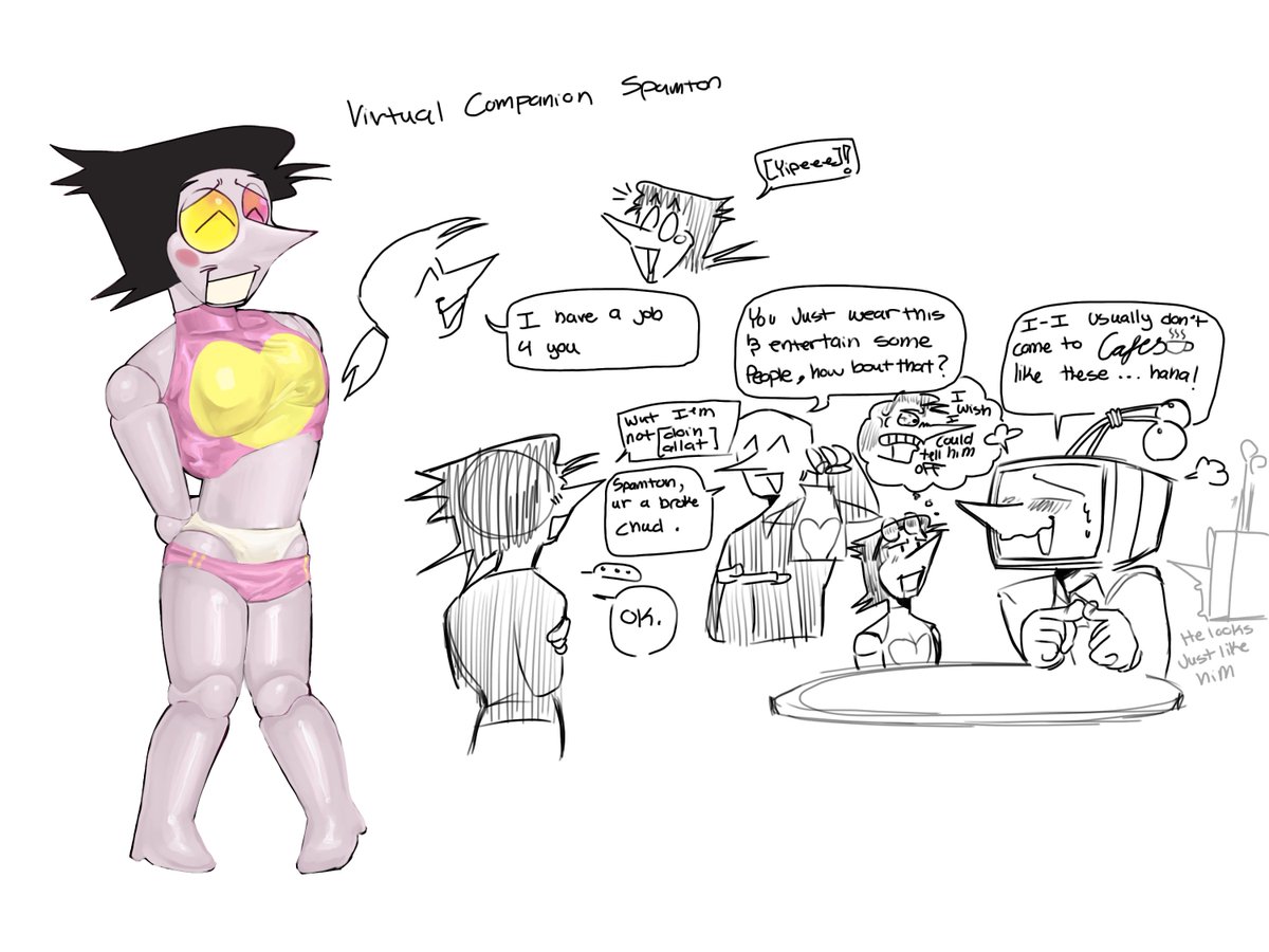 RetestRetake's tweet image. I was thinking about those ai slop chatbots and got an idea #spamtenna #deltaruined