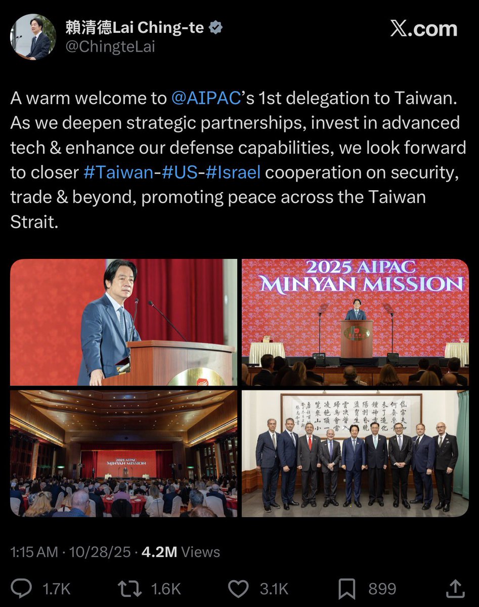 reinahendrixxx's tweet image. Taiwan is not a country and China isn't "invading". Anarchists siding with Lai who just attended an AIPAC dinner simply because they're "anti authoritarian".