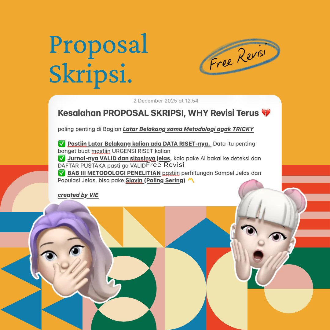 lnaajasii's tweet image. Joki dikasih FILE WORD aja ❌
Joki SKRIPSI tetep dikasih FREE ini itu ✅

📌 pleasee…anyone FREE PDF Jurnal itu penting apalagi SKRIPSI

📈 make sure bener based on literature, jurnal terdahulunya 
💭 FREE Turnitin, no AI? mau proofnya? bisaaa ^^ 

Grabb it now 💨 #zonauang️