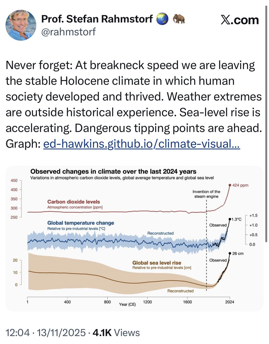 Lots of people including on the left calling out RFK’s science denial but don’t have a thing to say about climate change because they’ve believed the lies too.
We are in so much trouble.