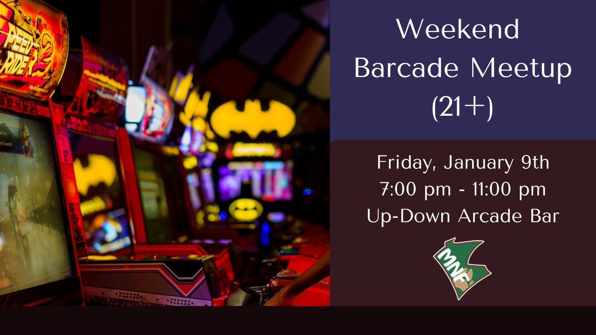 Do you like arcades? Like bars? Like pizza? Hang out with other furs at Up-Down Arcade Bar tomorrow, January 9th for a 21+ event and play some classic arcade games, socialize, and maybe get competitive with KillerQueen!

For more information: mnfurs.org/MNFurs_News/ev…
