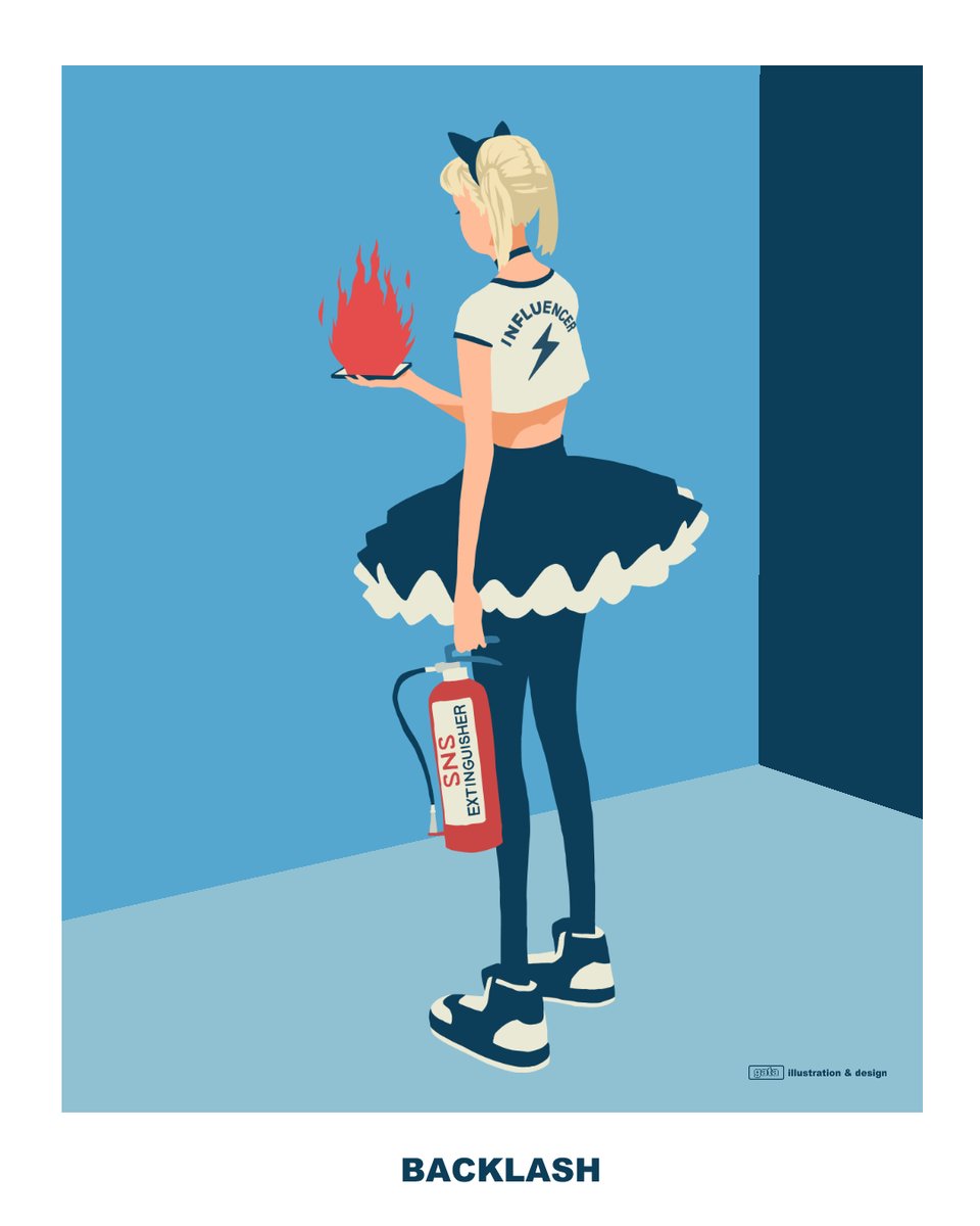 atelier_gata's tweet image. アイディアスケッチです🥰
作品タイル
「BLACKLASH」(炎上)   
彼女のSNSは炎上中です😭

#ファッションイラスト #art #illustration